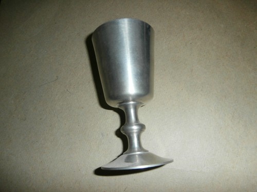 Woodbury pewter footed chalice - woodbury,